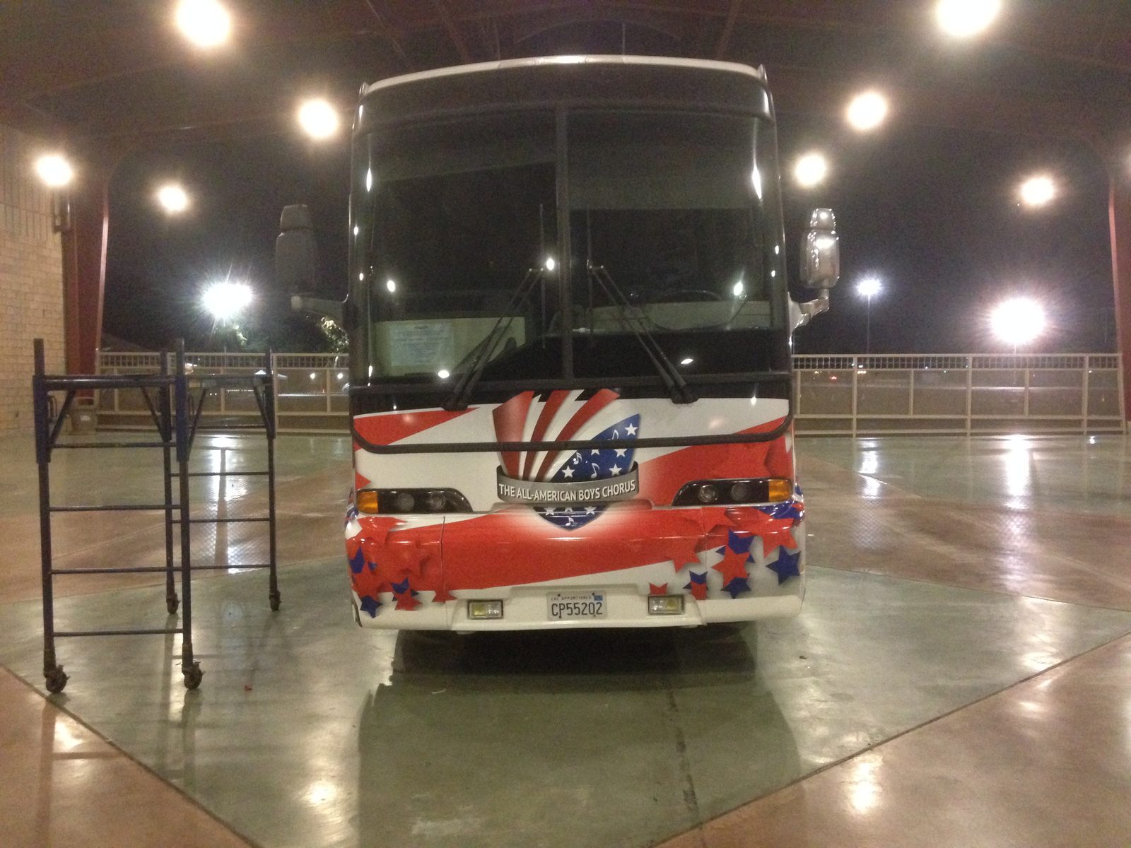 Touring motorcoach wrap, front